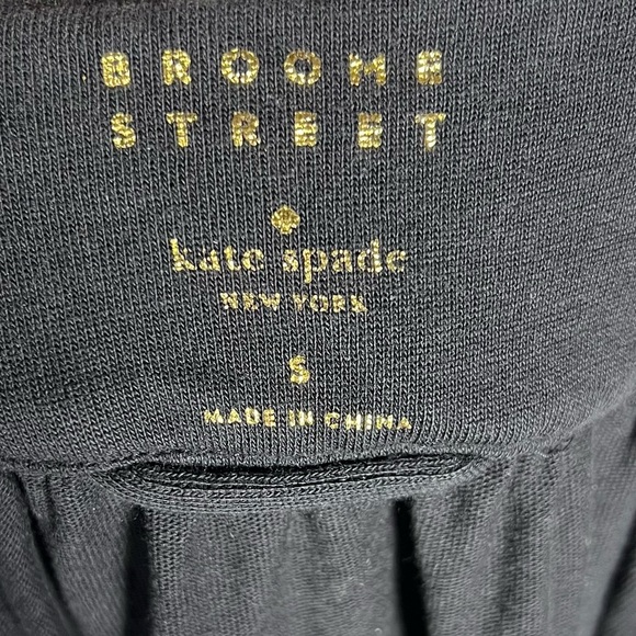 Kate Spade Dress Womens Small Black Broome Street Embroidered Boho Whimsical - Picture 5 of 9